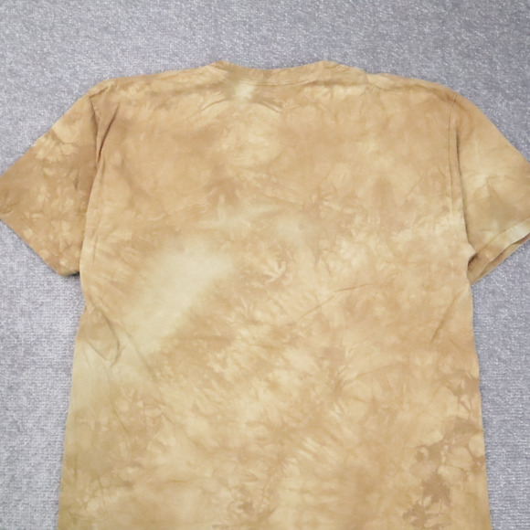 The Mountain Bald Eagle Moon Tie Dye Large Brown Short Sleeve T-Shirt - Picture 9 of 9